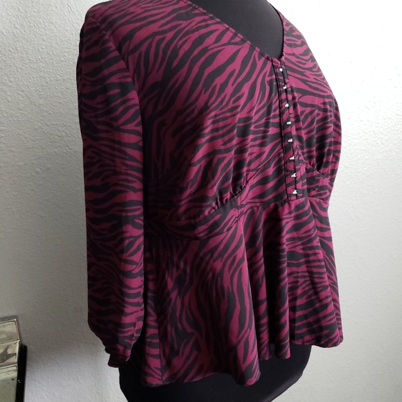 Torrid leopard print blouse - Picture 1 of 6